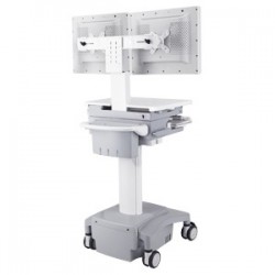 Dual-Monitor Mobile Cart Workstation ( HC-102 )