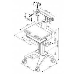 Medical Computing Cart ( HC-152 )
