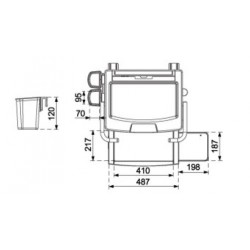 HC-300 Hospital monitor cart