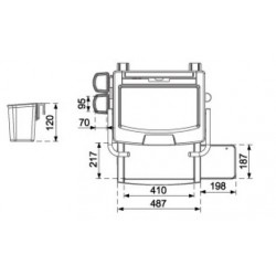 HC-301 Hospital monitor cart