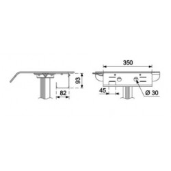 HC-350 Hospital monitor cart