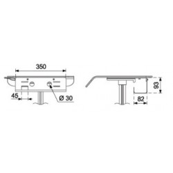HC-500 Hospital monitor cart