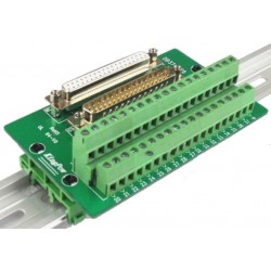 37-pin terminal card with DB37 male / female connector incl. 30cm cable - DB37-MG6 - DANBIT