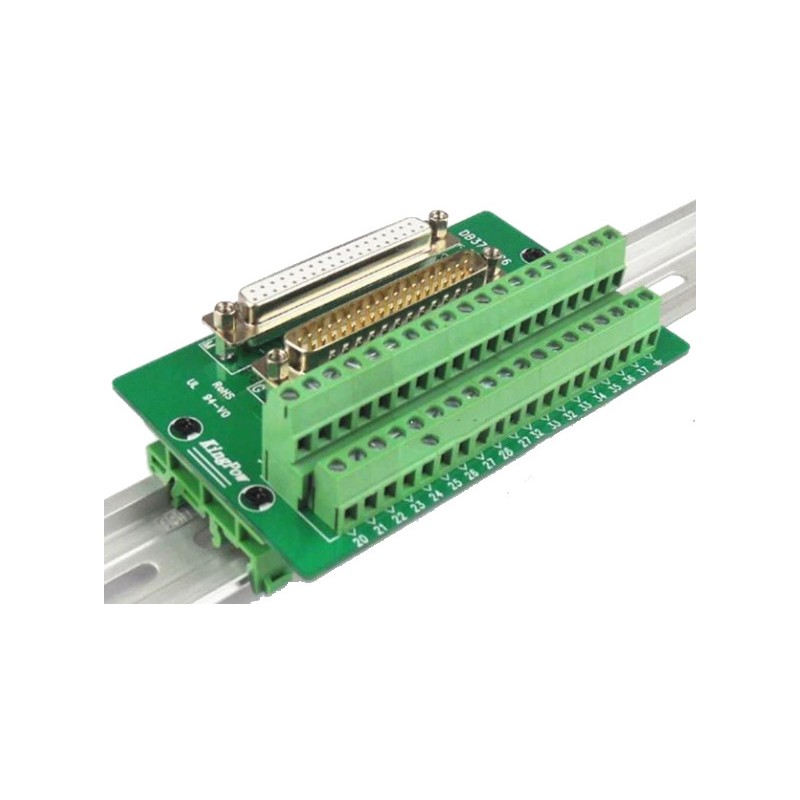 37-pin terminal card with DB37 male / female connector incl. 30cm cable - DB37-MG6 - DANBIT