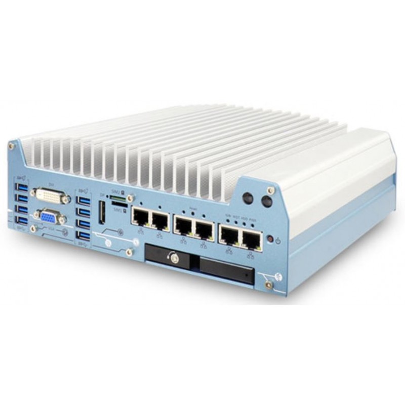 Fanless industrial Embedded PC gene. 8/9, POE, TPM 2.0, UL-Approved E511805