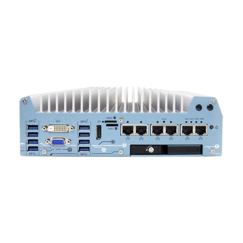 Fanless industrial Embedded PC gene. 8/9, POE, TPM 2.0, UL-Approved E511805