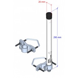 Trådløs Dual Band Wifi rundstråle-antenne 2.4GHz, 5GHz, 6 dBi, H 360°, V 30°
