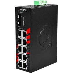 12Ports industriel PoE+ Gigabit unmanaged switch