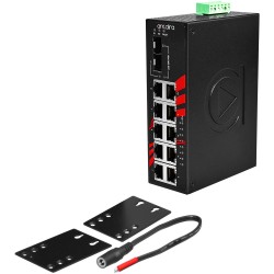12Port Industrial PoE + Gigabit unmanaged switch