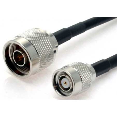 RTNC male to N-type male coax cable, black, 1 meter. For e.g. Cisco