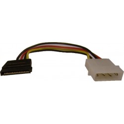 SATA strøm adapter  4 pin MOLEX PWR han til 15 pin han sata.  molex converter kabel til SATA