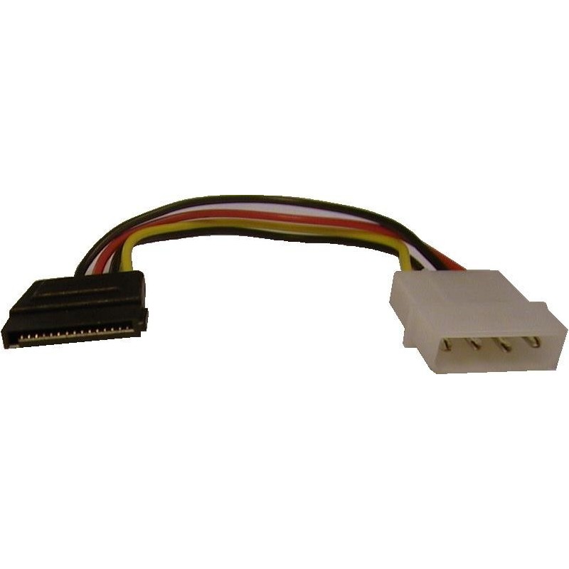 SATA strøm adapter  4 pin MOLEX PWR han til 15 pin han sata.  molex converter kabel til SATA