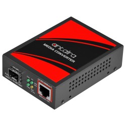 Media converter RJ45 to Fiber. RJ45 Gigabit. Fiber slot to 1000Mbit SFP. PoE+