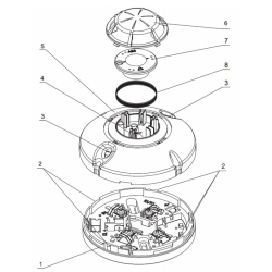 Røgalarm med relæudgang - fabriksindstillet følsomhed