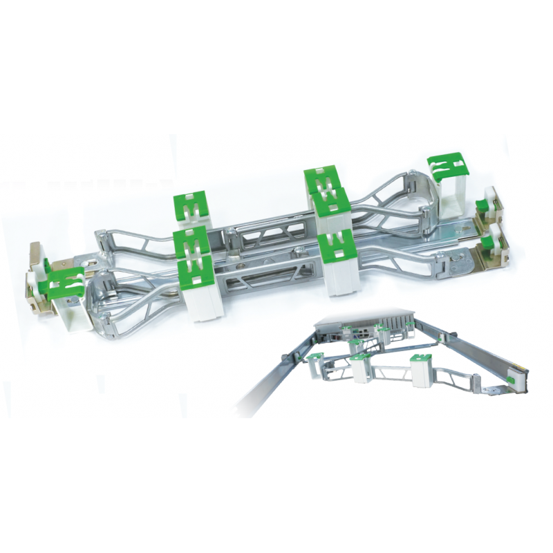 Udtræksskinne til server med kabelstyring