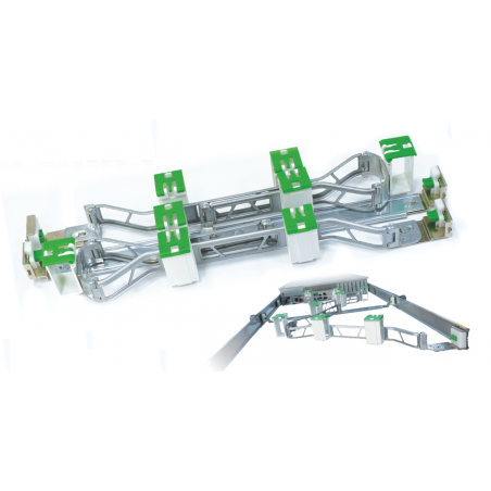 Pull-out rail for server with cable management