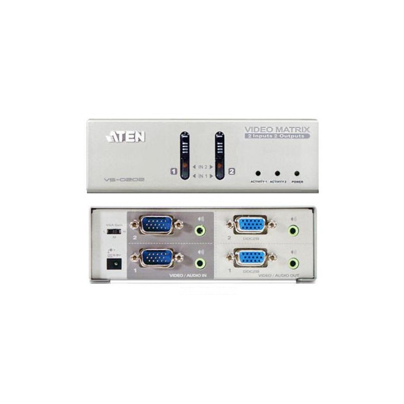 ATEN VS0202 - 2 x 2 VGA/Audio Matrix Switch