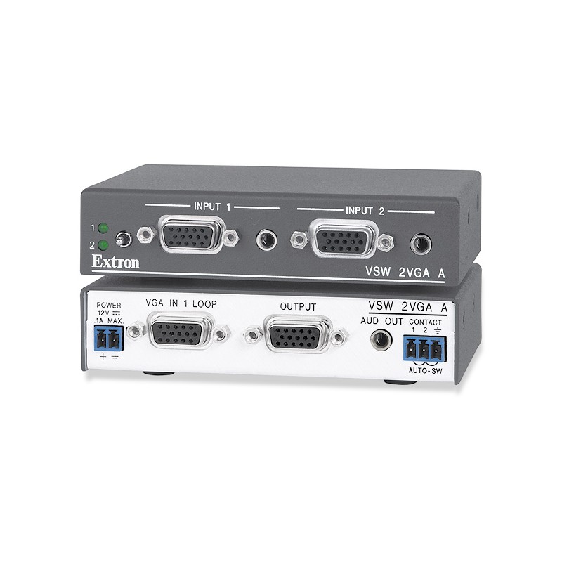 Extron 2-ports VGA-konverter med lyd og automatisk skift