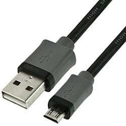 Smartphone kabel - USB kabel 2.0 USB A han til USB Micro B han 0.45m 45CM
