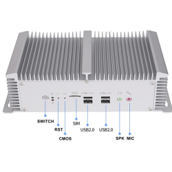 Embedded industrial PC with the RS-232/422/485 Fanless, 8 USB ports with the SIM socket for 3G and 4G