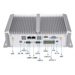 Industriel Embedded PC med RS232/422/485 Blæserløs, 8 USB porte med SIM sokkel til 3 G og 4G