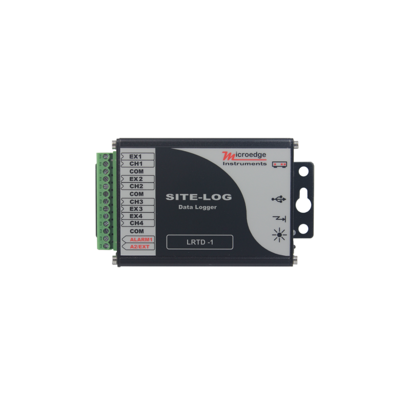 4 kanal temperatur-datalogger til Pt100 / Pt500 / Pt1000 følere, -200 til 850°C