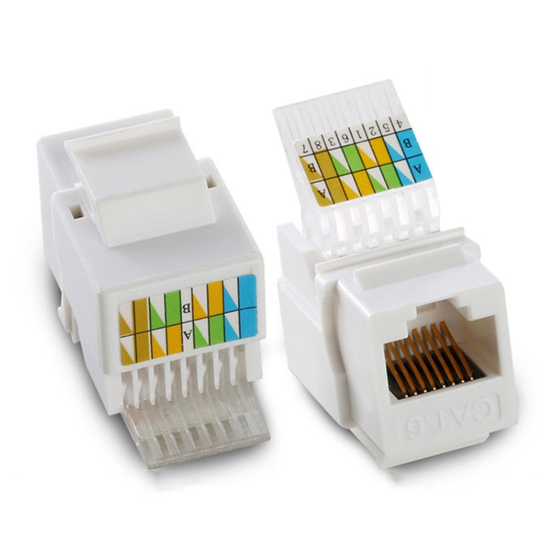 RJ45 modulstik, stik, vægmontering, væginstallation, hun stik,