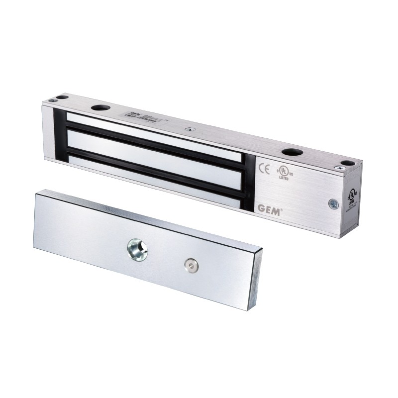 Elektrisk dørmagnet til 12/24VDC. Automatisk omskiftning og holdekraft op til 363 kg