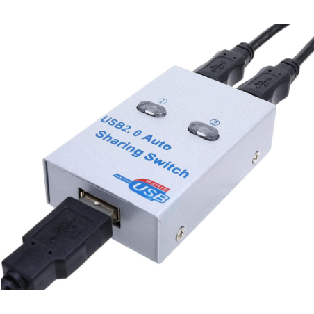 USB switch til 2 computere som nu kan dele en USB enhed