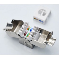 Keystone jack RJ45 til vægmontage unshielded Cat. 6/ 7 U / UTP U / STP