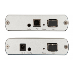 4 Port USB 2.0 forlænger over Multi Mode fiberkabel, extender op til 500 meter