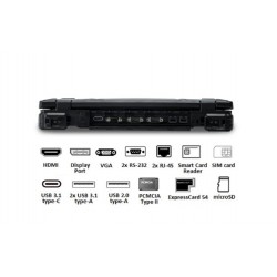 Industri Notebook, Ruggedized, Notebook Bærbar PC med RS232, multi Touch DURABOOK