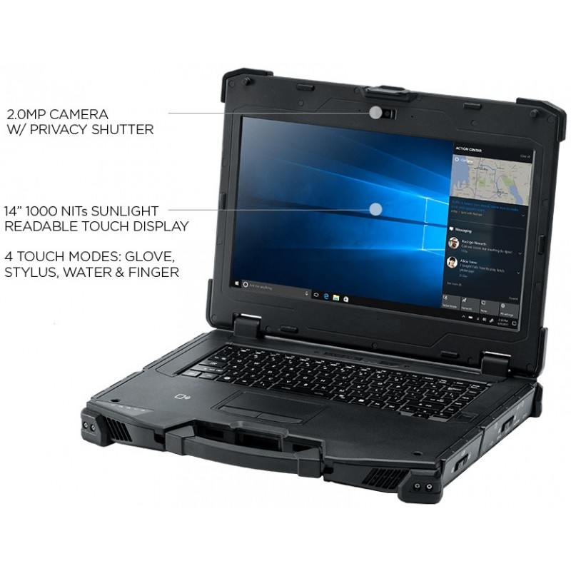 Industrial Notebook, Ruggedized, Notebook Portable PC with RS232, multi Touch DURABOOK