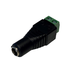 DC jack-stik hun stik 5,5/2,5mm til skrueterminal block