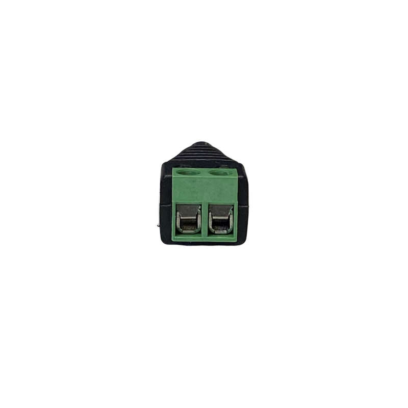 DC stik han 5,5/2,5mm til skrueterminal block