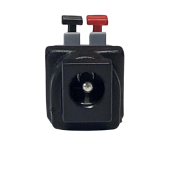 DC stik hun 5,5/2,5mm til terminal block med skub-ned klemme