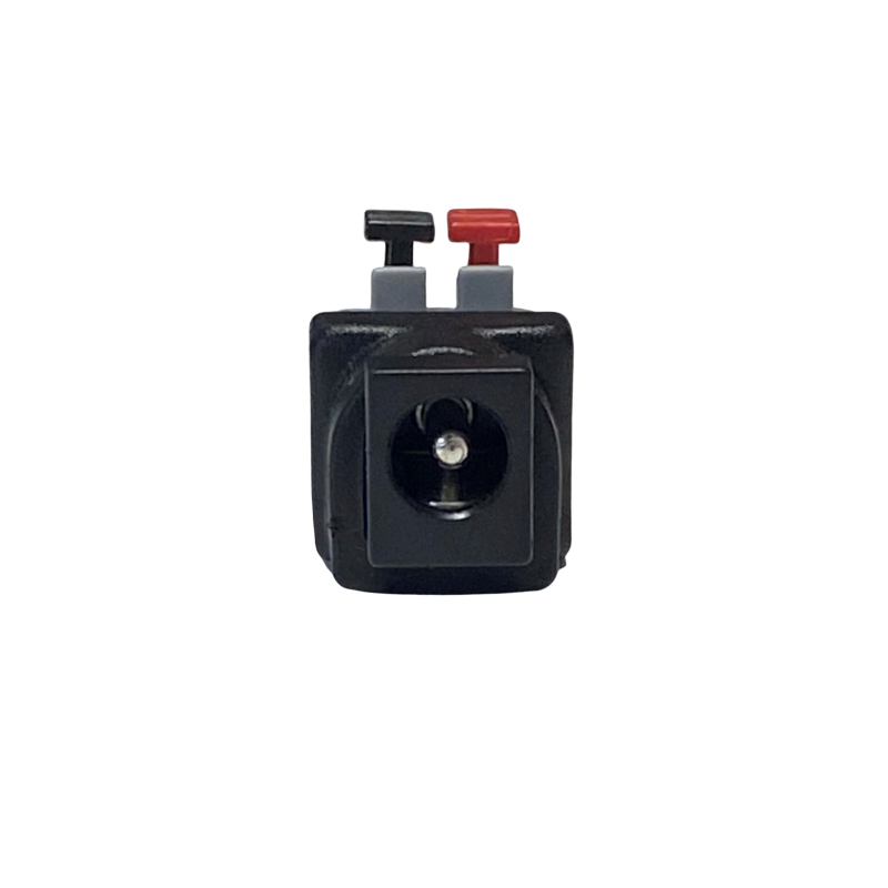 DC stik hun 5,5/2,5mm til terminal block med skub-ned klemme