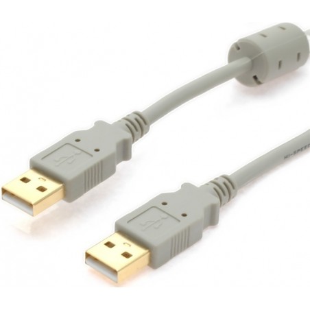 USB2 kabel, A han – A han med ferritkerne, 2 m