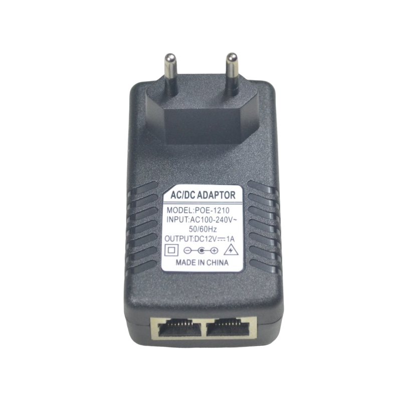 12VDC Passive PoE Injector with RJ45, POC