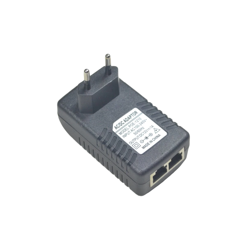 12VDC Passive PoE Injector with RJ45, POC