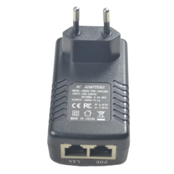 24V Passiv PoE injektor med RJ45, PoC
