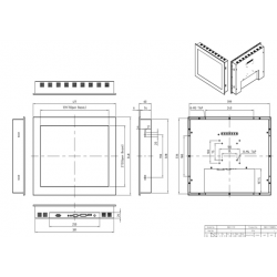 19" panel monitor - VESA - PCAP touch - VGA