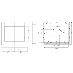 12.1" Monitor - High nits - 1000 nits - touch - VGA, HDMI, USB, Displayport