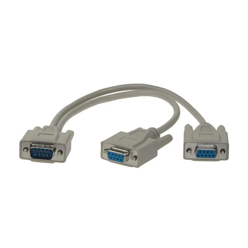 RS232 SUB-DB9 RX splitter cable male to 2 female Serial RS232 COM-Porte POS DISPLAY cable