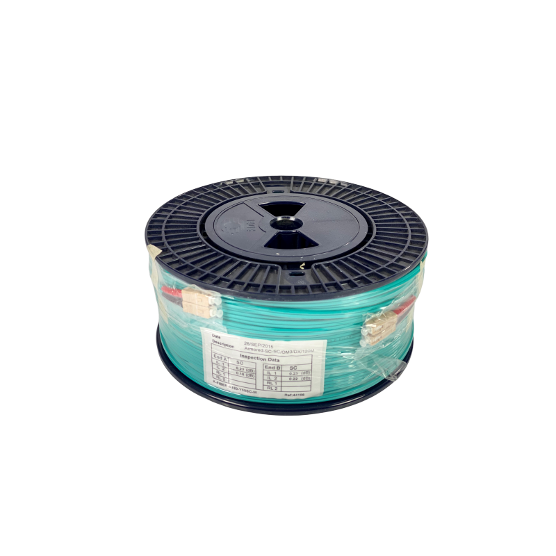 Holdbart Aqua Armored Fiber Kabel, OM3, 120m Duplex SC-SC