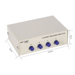 manuel seriel DB9 omskifter RS232/485 4 port . Til simpel testbrug