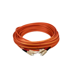 Duplex Multi-Mode Fiberkabel 25m SC-SC, 62,5/125my, LSZH Orange