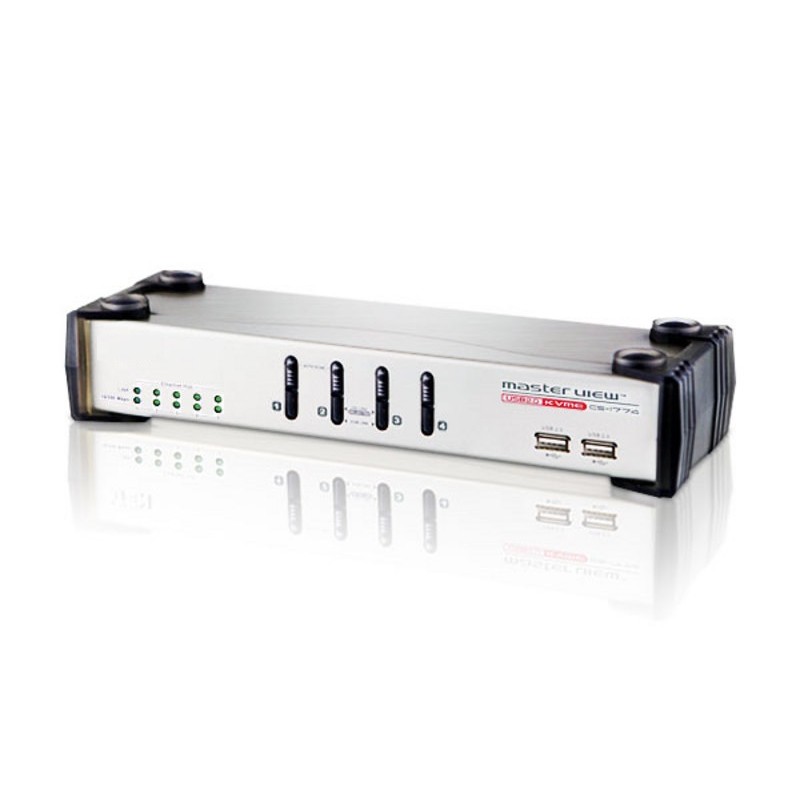 KVM omskifter - ethernet - KVM switch - 4 ports