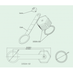RJ45 vandtæt hætte til RJ45W og RJ45-S Bajonet