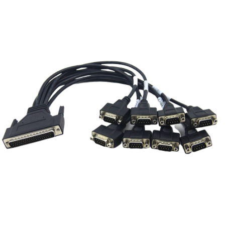 SCSI - VHDCI 68-pin D-Sub til 8 x DB9 - Serial - Moxa CBL-M68M9X8-100